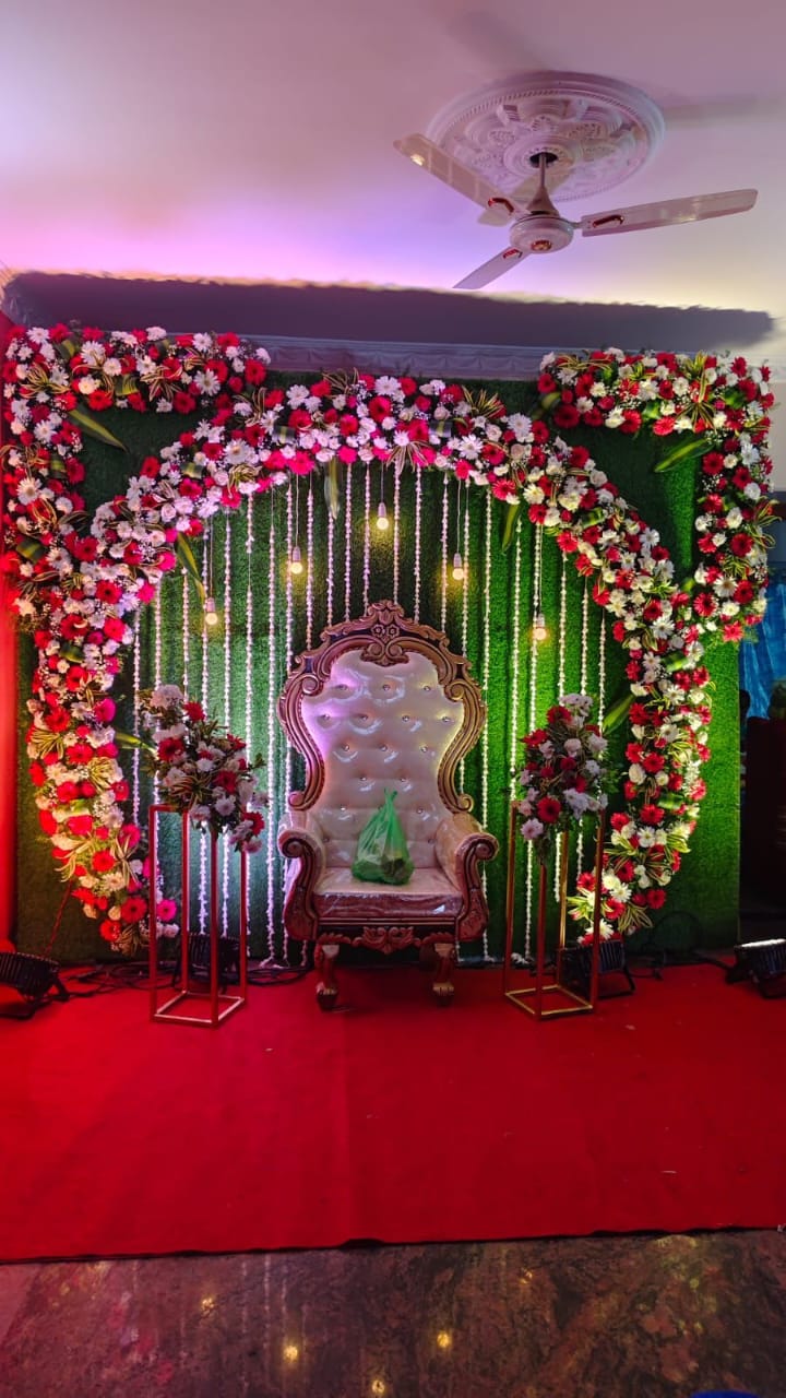 Engagement Decor with Floral Arch